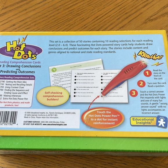 Hot Dots Reading Comprehension Cards Drawing Conclusions & Predicting Outcomes - Picture 3 of 3